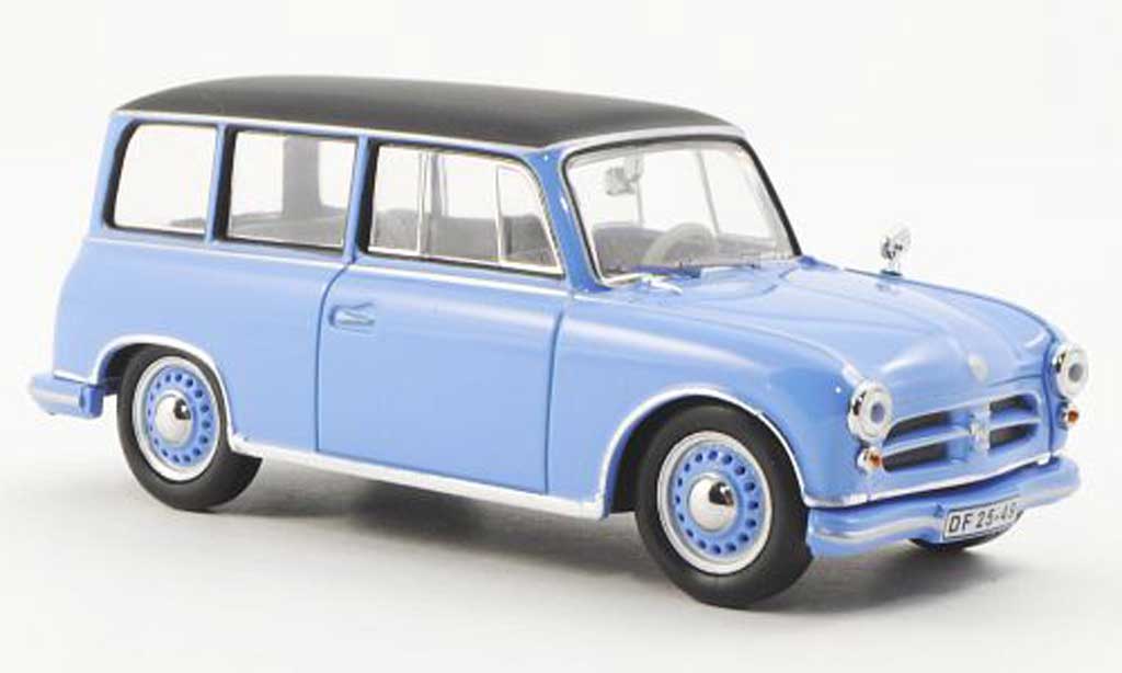 AWZ P70 1/43 IST Models blauw/zwart 1957 modelauto