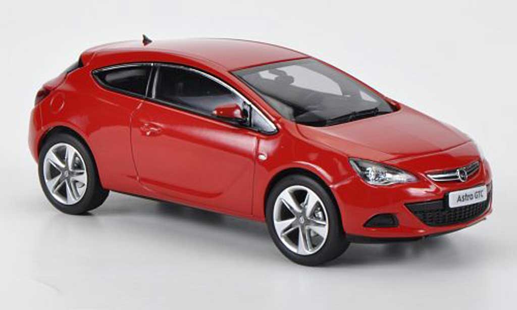 Opel Astra 1/43 MotorArt J GTC rood 2012 modelauto