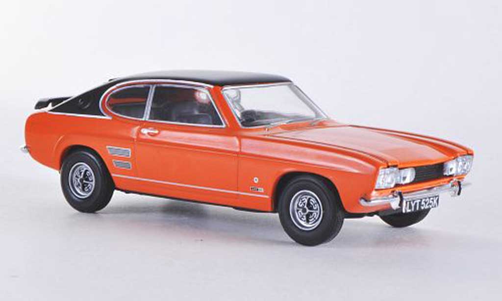 Ford Capri 1600 1/43 Vanguards 1600 Mk1 GT XLR oranje/mattzwart RHD modelauto