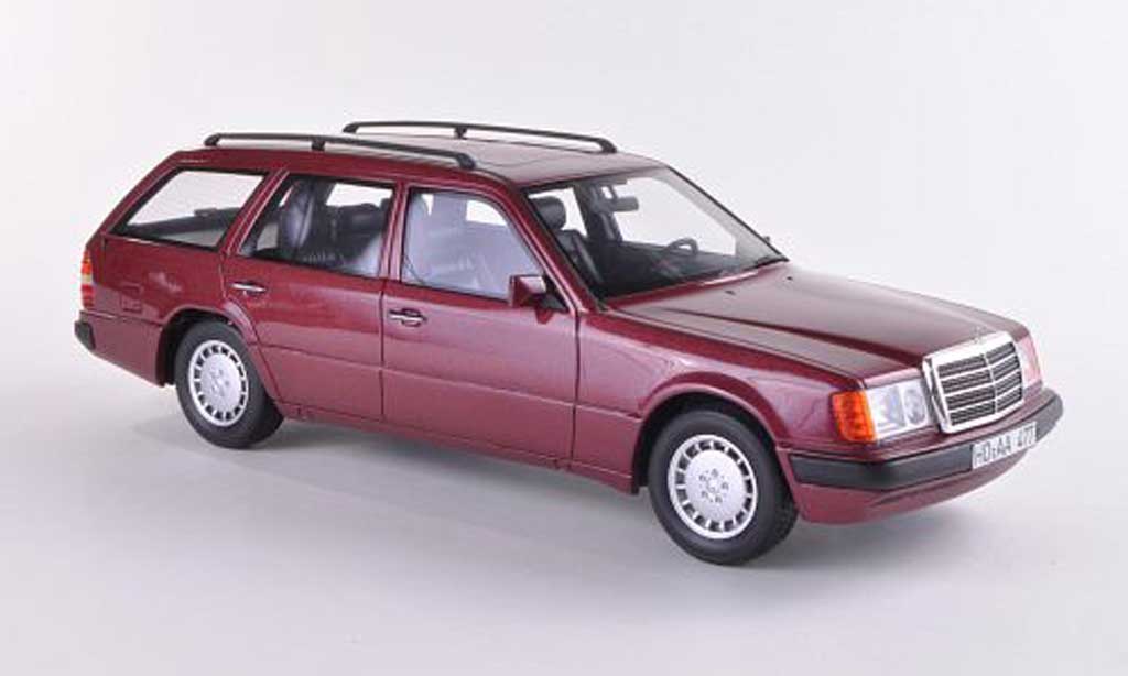 Mercedes 300 TE 1/18 BoS Models TE (S124) rood limitierte Auflage 1.000 Stuck 1990 modelauto