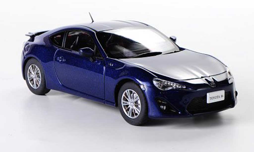 Toyota 86 2012 1/43 Ebbro 2012 blauw RHD modelauto