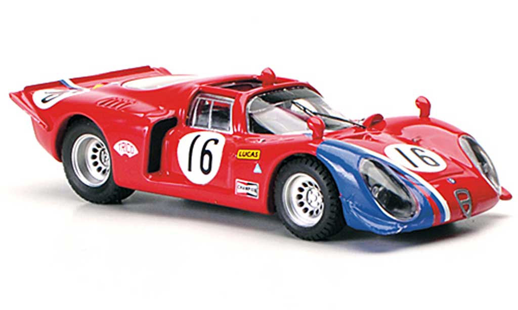 Alfa Romeo 33.2 1969 1/43 Best 1969 Spyder No.16 Pilette / Slotemaker Ring 1969 modelauto
