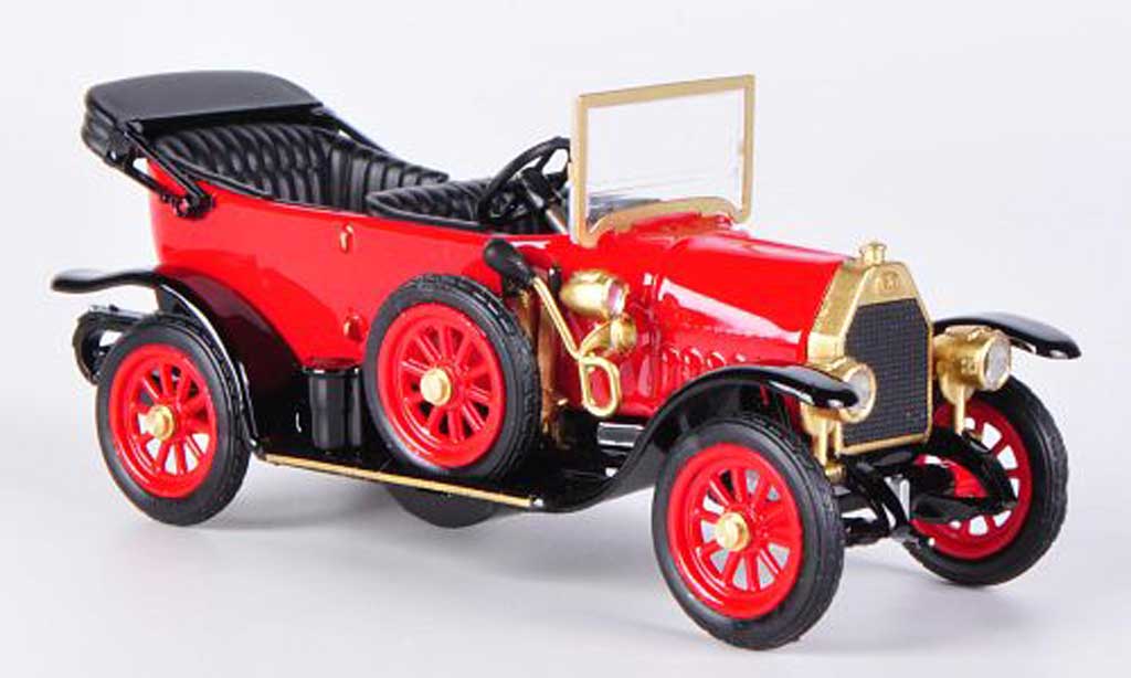 Fiat Zero 1/43 Rio Cabriolet rood/zwart 1914 modelauto