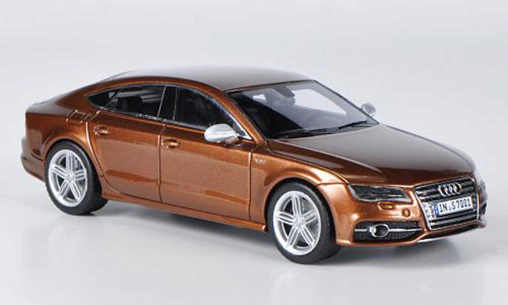 Audi S7 1/43 Schuco Sportback bruin 2011 modelauto