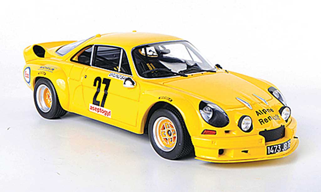 Alpine A110 1/18 Ottomobile 1800S Groupe 5 geel modelauto