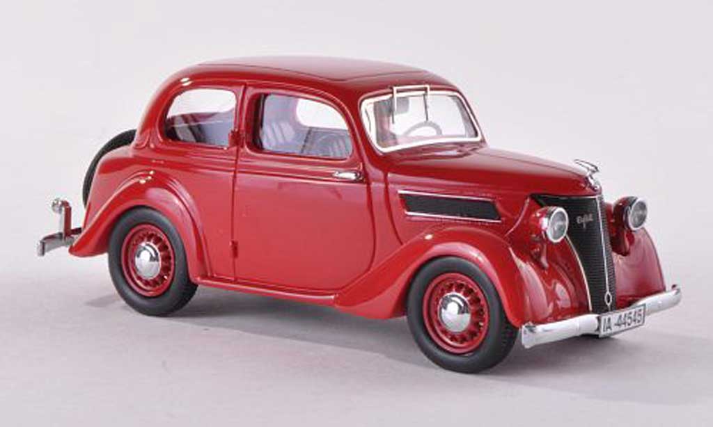 Ford Eifel 1/43 Neo zwart-rood 1938 modelauto