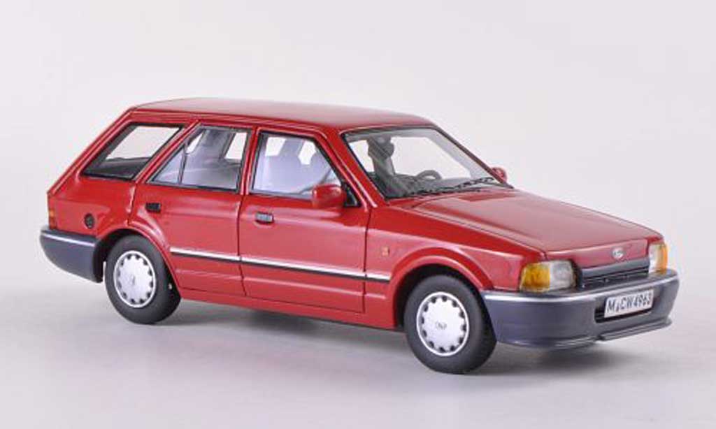 Ford Escort MK4 1/43 Neo MK4 MK IV Turnier rood limitierte Auflage 300 Stuck 1986 modelauto