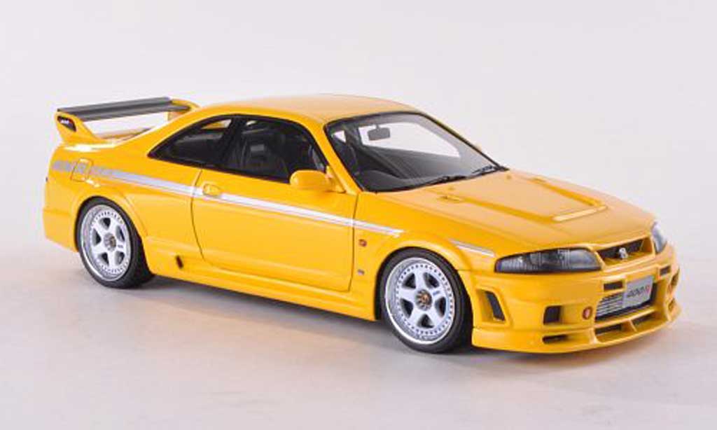Nissan Skyline R33 1/43 HPI R33 Nismo 400R geel RHD modelauto