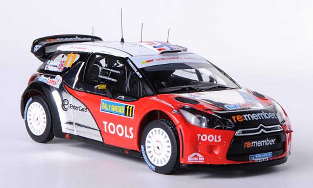 DS Automobiles DS3 WRC 2011 1/43 IXO WRC 2011 No.11 Petter Solberg World Rally Team P.Solberg / C.Patterson Rally Schweden modelauto