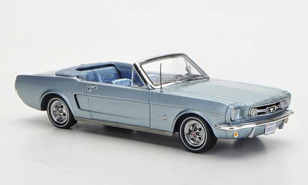 Ford Mustang 1966 1/43 Spark 1966 Cabriolet blauw Sondermodell MCW L.E. 300 modelauto