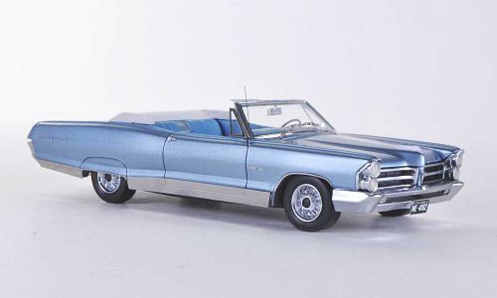 Pontiac Bonneville 1/43 American Excellence Cabriolet blauw limitierte Auflage 500 Stuck 1965 modelauto