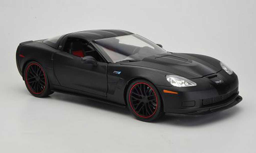 Chevrolet Corvette C6 1/18 Jada Toys C6 matt zwart/zwart 2009 modelauto