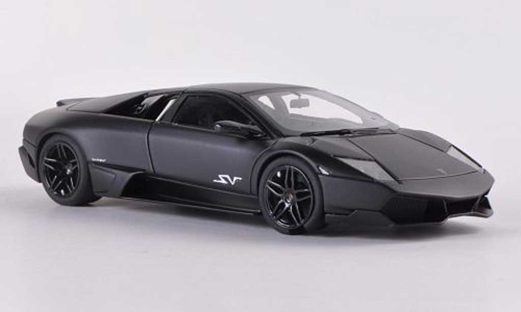 Lamborghini Murcielago LP670 1/43 Look Smart LP670 SV Fixed Wing zwart modelauto