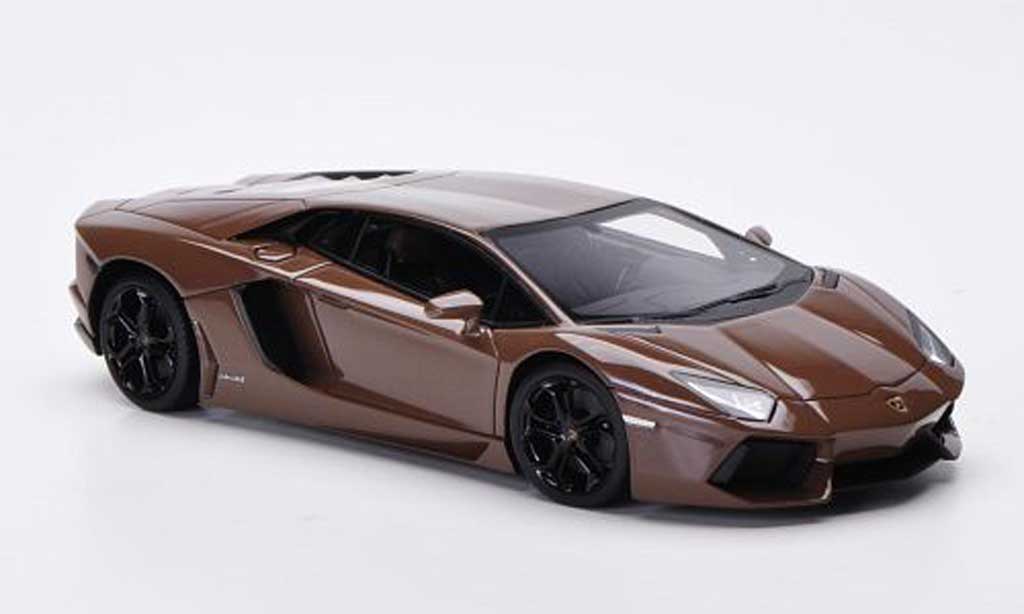 Lamborghini Aventador LP700-4 1/43 FrontiArt LP700-4 bruin 2011 modelauto