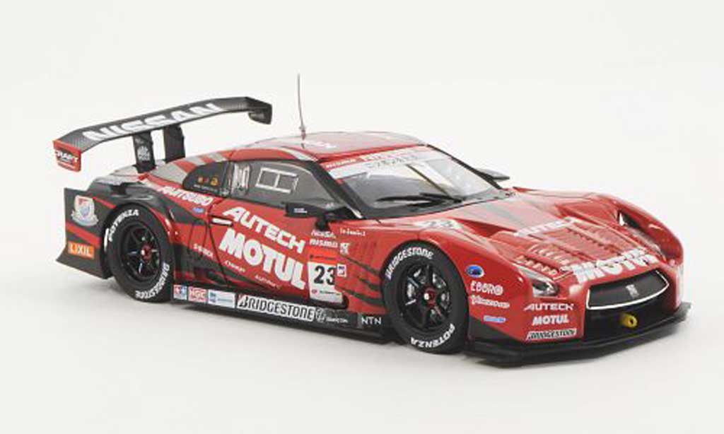 Nissan Skyline R35 1/43 Ebbro R35 GT-R No.23 Motul Autech S.Motoyama / M.Krumm Low Down Force Super GT500 2012 modelauto