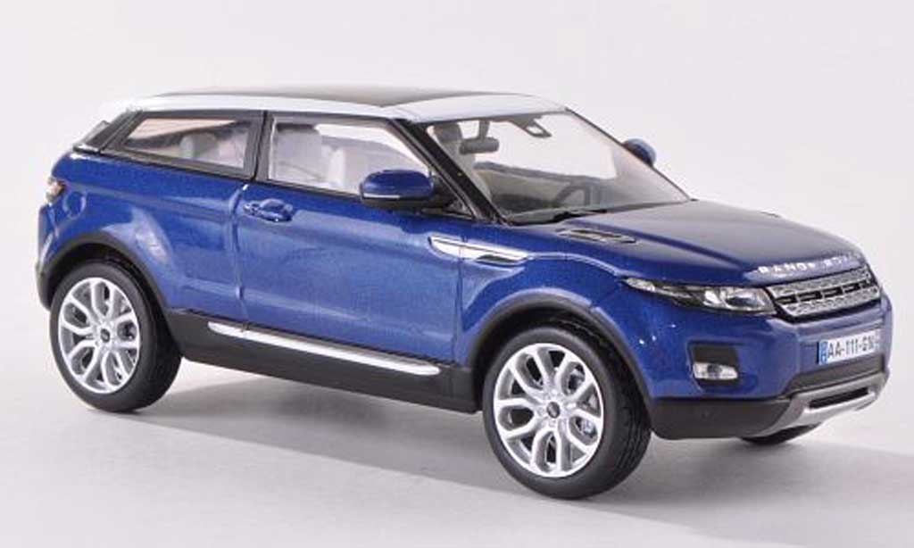 Range Rover Evoque 1/43 IXO blauw/wit 3-Turer 2011 modelauto