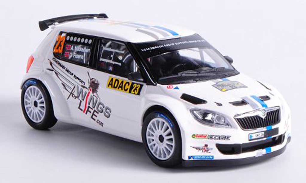 Skoda Fabia S2000 1/43 Abrex S2000 No.23 A.Mikkelsen / O.Floene ADAC Rally Deutschland 2012 modelauto