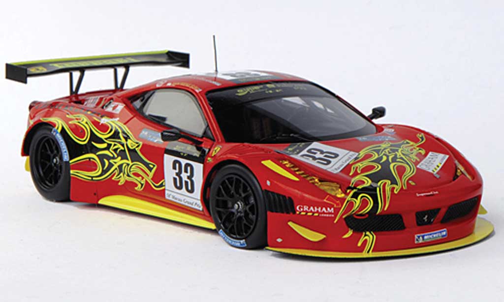 Ferrari 458 Italia GT3 1/43 Fujimi Italia GT3 No.33 Clearwater Racing Mok Weng Sun GP Macao 2011 modelauto