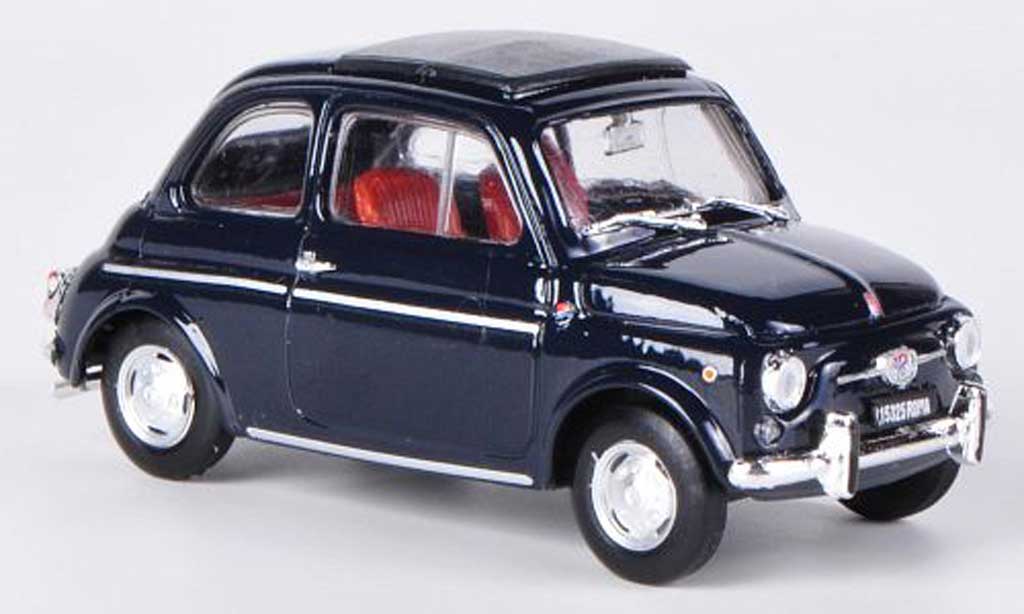 Fiat 590 1/43 Brumm Giannini GTR blauw Faltdach geschlossen 1972 modelauto