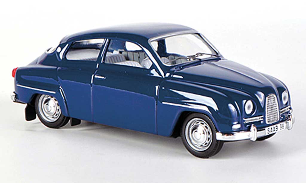 Saab 96 1/43 Skandinavisk blauw 10 modelauto