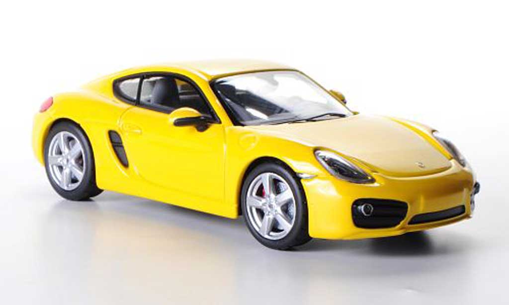 Porsche Cayman S 1/43 Norev S (Typ 981C) geel 2013 modelauto