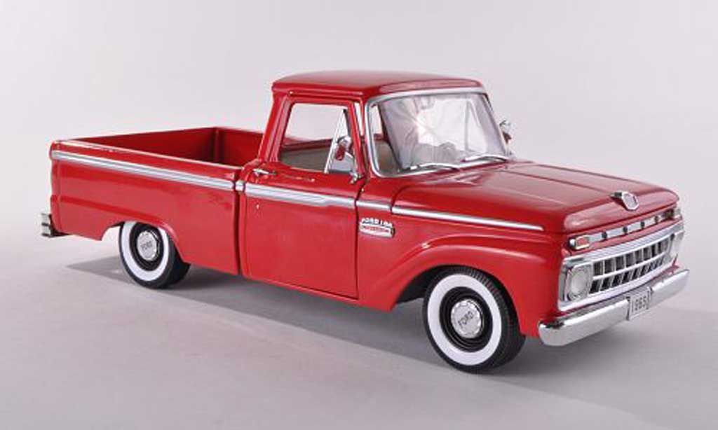 Ford F1 1/18 Sun Star 00 Douane Cab Pickup rood 1965 modelauto