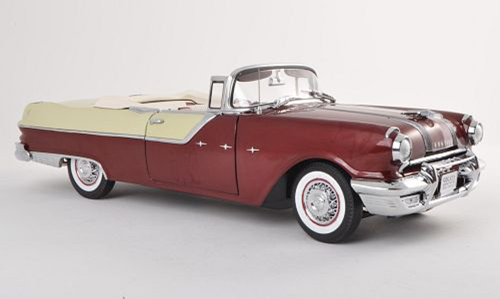 Pontiac Star Chief 1/18 Sun Star Cabriolet wit/zwart-brun 1955 modelauto