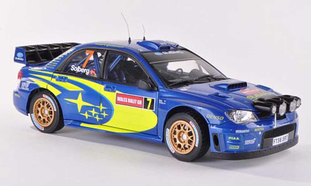 Subaru Impreza WRC 1/18 Sun Star WRC No.7 Rally Wales 2007 modelauto