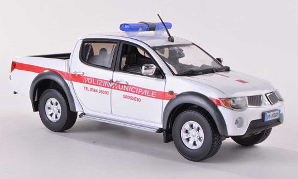 Mitsubishi L200 1/43 Vitesse Polizia Municipale Grosseto Politie (I) modelauto