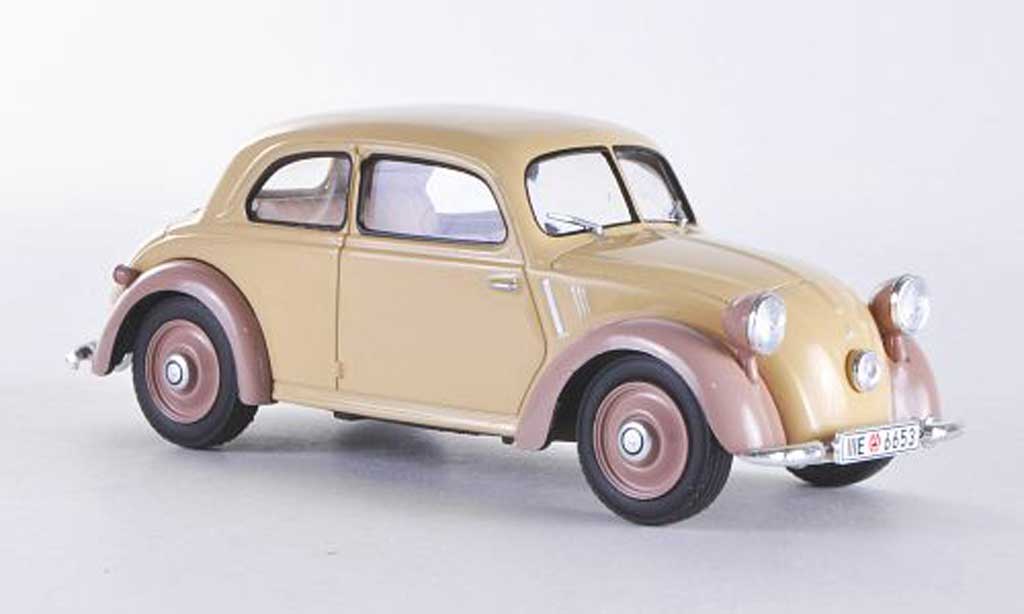 Mercedes 170 1/43 WhiteBox H beige/bruin 1938 modelauto
