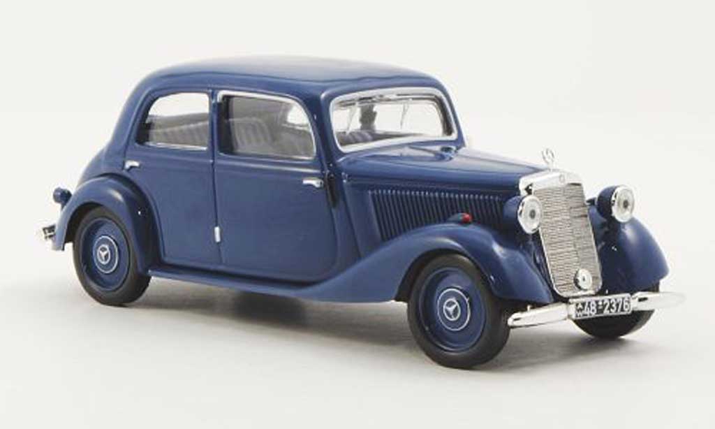 Mercedes 170 1/43 WhiteBox V (W136) blauw 1949 modelauto