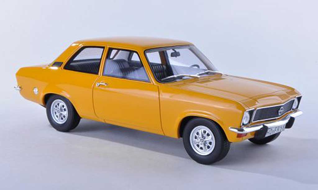 Opel Ascona A 1/18 BoS Models A zwart-geel 2-portes limitee edition 1.000 piece 1973 modelauto