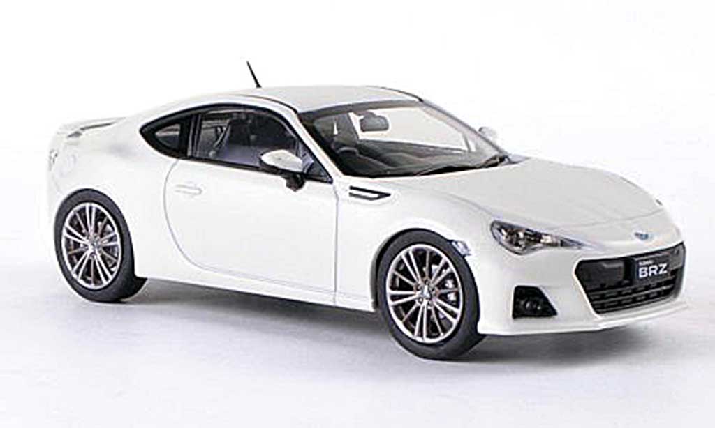 Subaru BRZ 1/43 Ebbro matt wit RHD Tokyo Motor Show 2011 modelauto