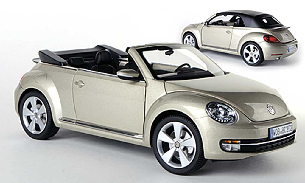Volkswagen Beetle Cabriolet 1/18 Kyosho Cabriolet beige 2013 modelauto
