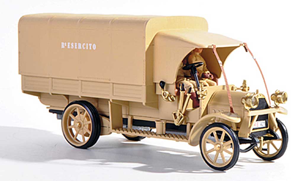Fiat 18 1/43 Rio BL Italienische Armee Der Konig der Wuste + 2 Figuren 1919 modelauto