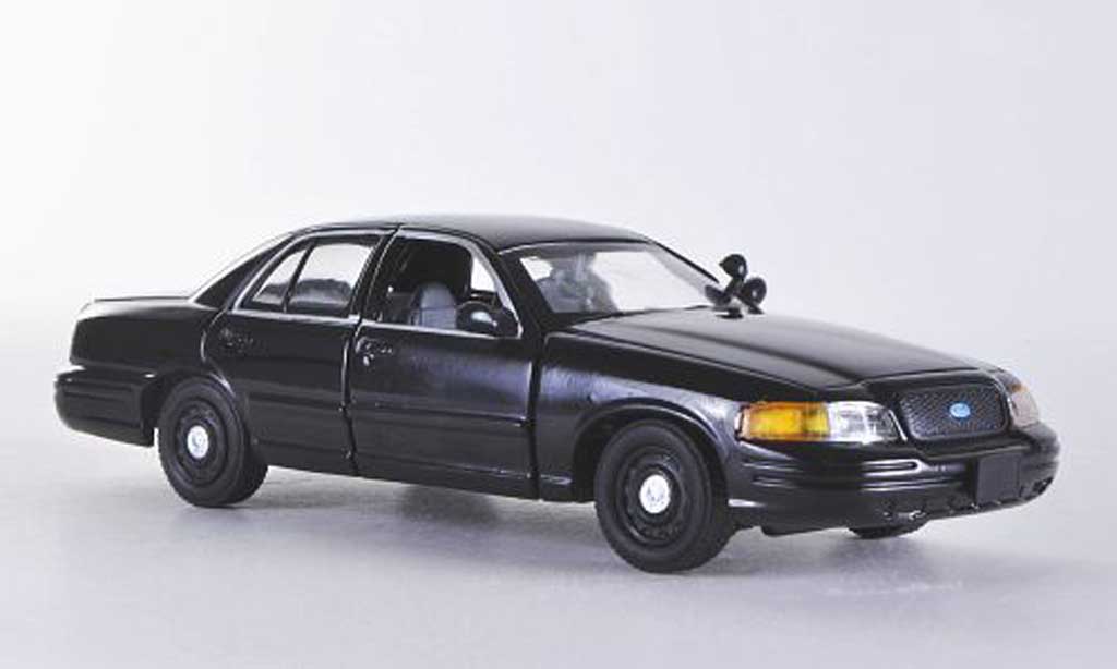 Ford Crown 1/43 First Response Victoria zwart mit Politie-Zubehor modelauto