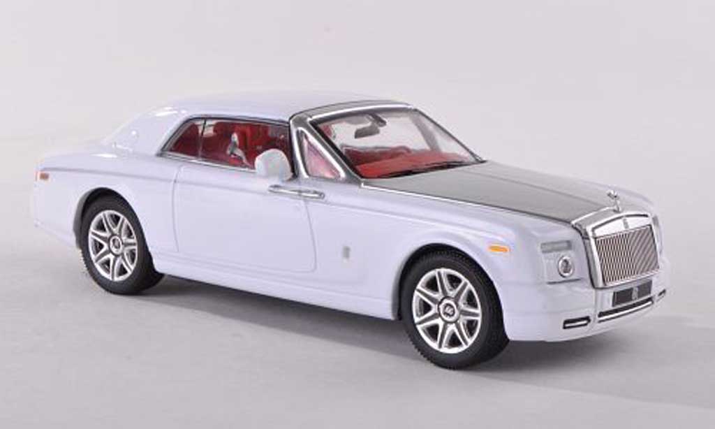 Rolls Royce Phantom 2008 1/43 IXO 2008 Coupe wit/grijs modelauto