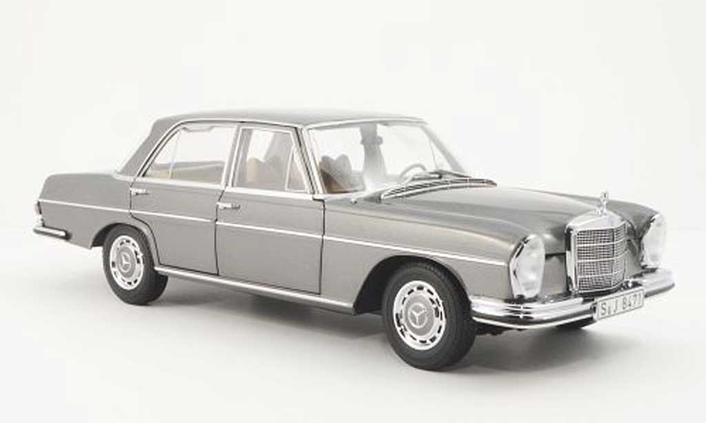 Mercedes 280 SE 1/18 Norev SE (W108) grijs modelauto