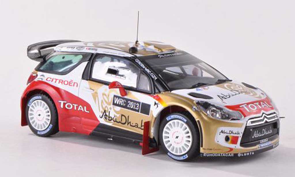 DS Automobiles DS3 WRC 2013 1/43 IXO WRC 2013 Abu Dhabi World Rally Team Presentationsfahrzeug modelauto