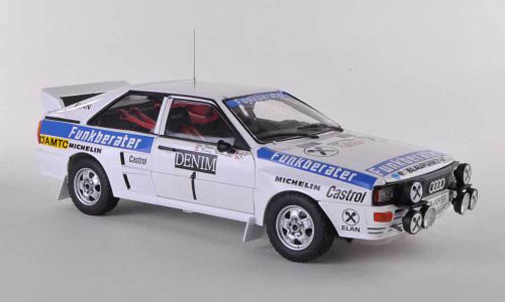 Audi Quattro 1/18 Sun Star A2 No.1 Funkberater Janner Rally 1984 Wittmann/Nestinger modelauto