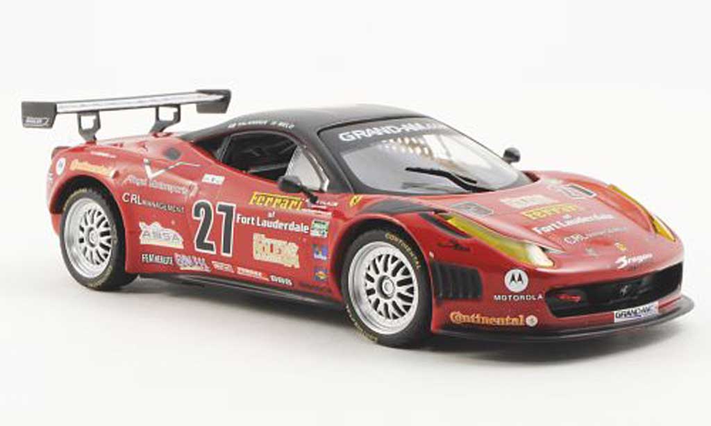 Ferrari 458 Italia 1/43 Ferrari Racing Collection Italia Grand Am Daytona test J.Melo / T.Vilander 2011 modelauto