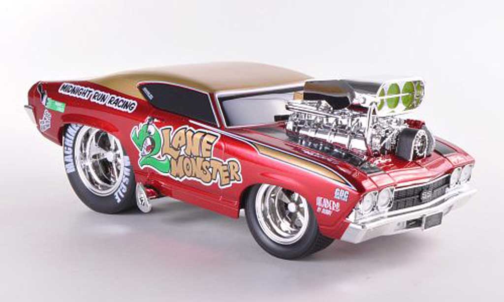 Chevrolet Chevelle 1969 1/18 Maisto 1969 SS rood/gold modelauto