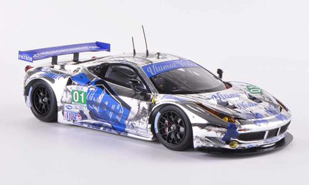 Ferrari 458 Italia GT2 1/43 Fujimi Italia GT2 No.01 Extreme Motorsports Ultimat VodkaPetit Le Mans 2012 modelauto