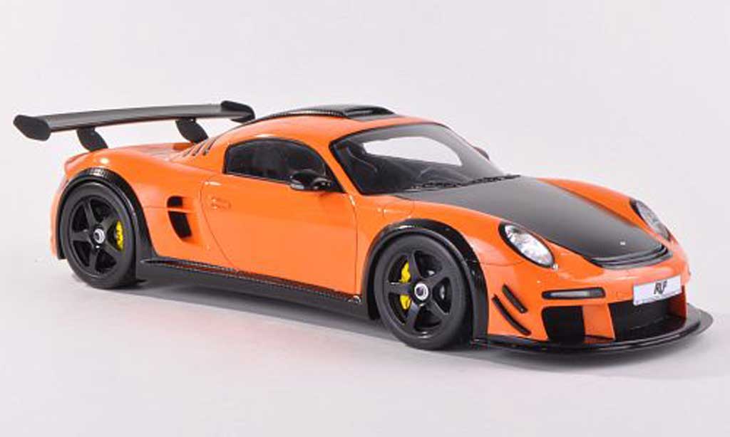 Ruf CTR 3 1/18 Spark 3 Evo oranje/carbon 2012 modelauto