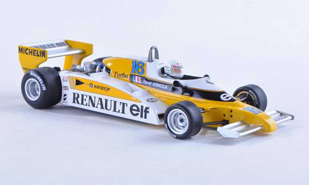 Renault F1 1981 1/43 Spark 1981 RE20 B No.16 GP Zilverine R.Arnoux modelauto