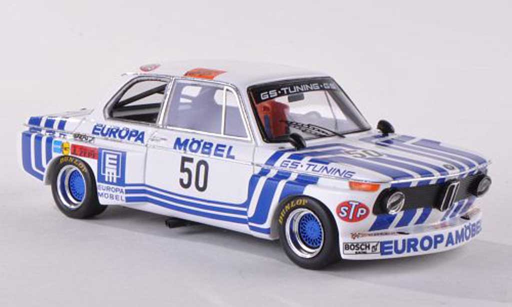 Bmw 2002 Tii 1/43 Spark Tii No.50 Europe Meubles DRM Hockenheim 1974 J.Obermoser modelauto