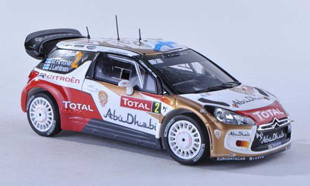 DS Automobiles DS3 WRC 2013 1/43 Spark WRC 2013 No.2 Abu Dhabi Rally Monte Carlo M.Hirvonen/J.Lehtinen modelauto