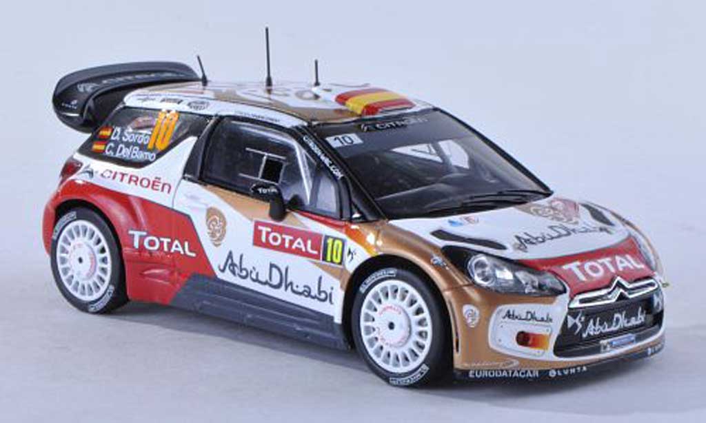 DS Automobiles DS3 WRC 2013 1/43 Spark WRC 2013 No.10 Abu Dhabi Rally Monte Carlo D.Sordo/C.Del Barrio modelauto