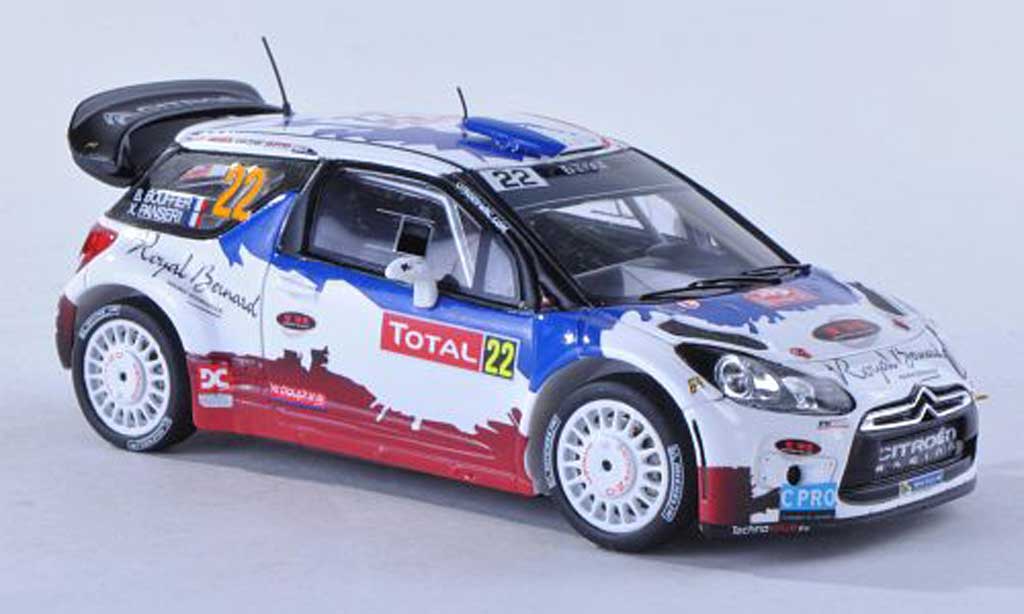 DS Automobiles DS3 WRC 2013 1/43 Spark WRC 2013 No.22 royal Bernard Rally Monte Carlo B.Bouffier/X.Panseri modelauto
