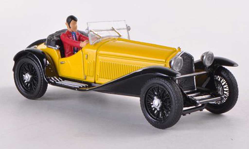 Alfa Romeo 1750 1/43 Brumm geel Lupin driving modelauto